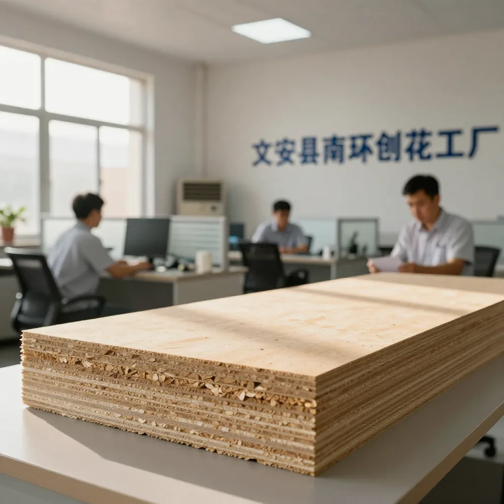 刨花板生产厂家_刨花板厂家_刨花板批发-文安县南环刨花板厂 关于我们配图